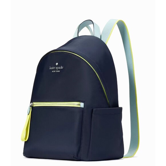 New Kate Spade Chelsea Medium Backpack Blazer Blue Multi - Picture 2 of 5